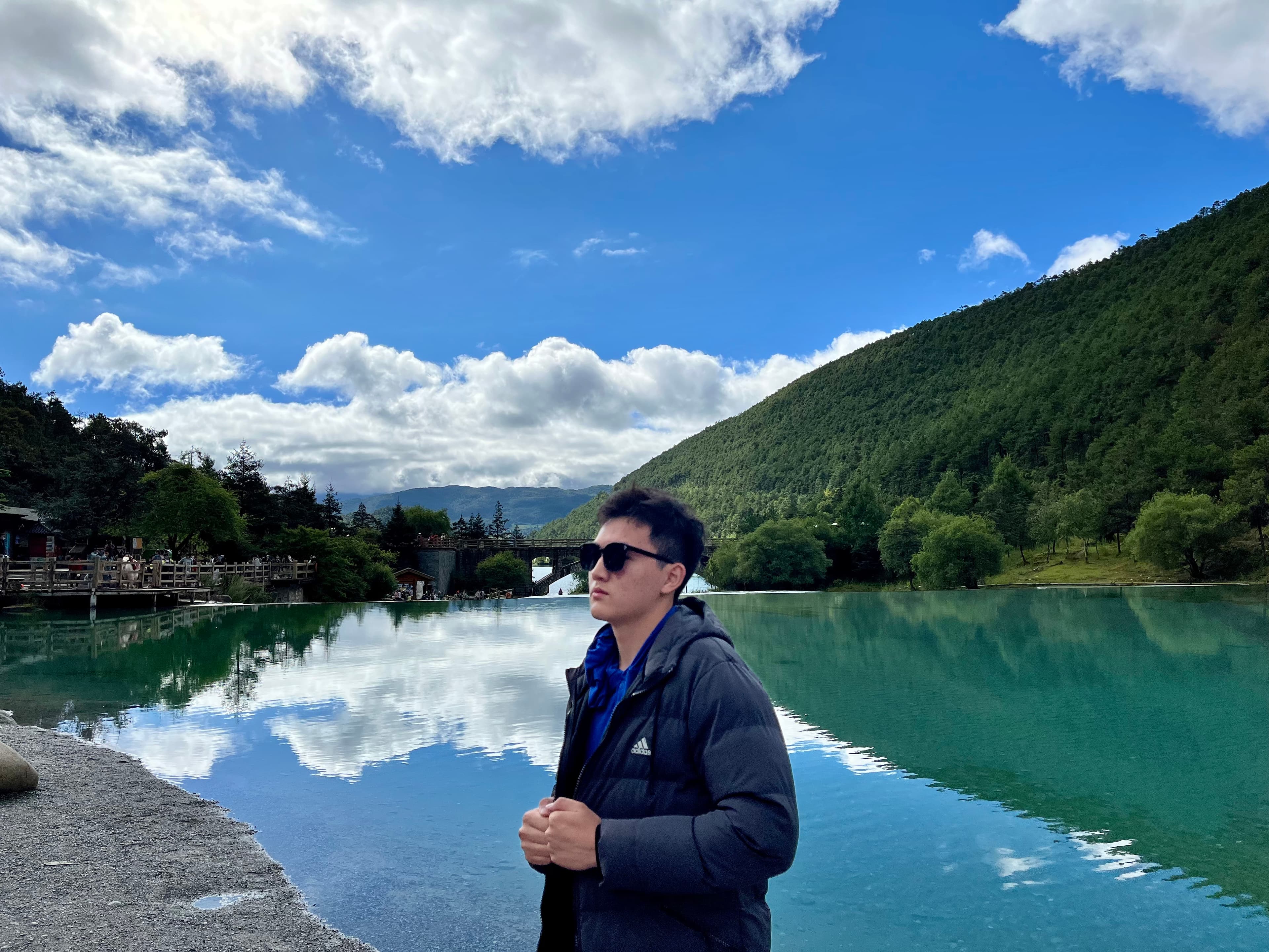 Sam Zhong by the lake, Jade Dragon Snow Mountain, Yunnan