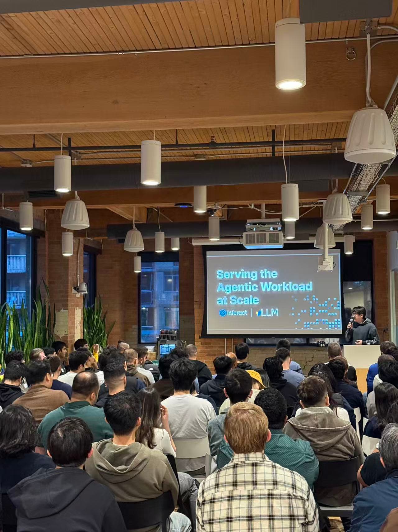 Audience at the vLLM meetup in downtown Toronto
